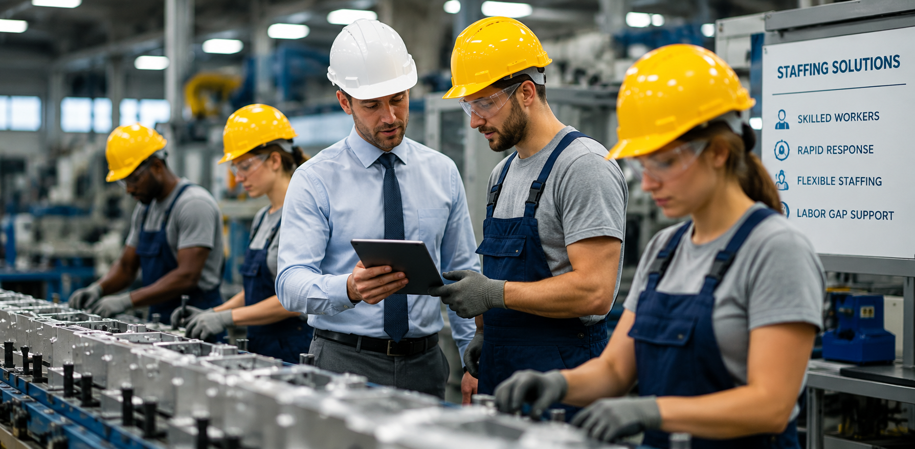 How Production Staffing Agencies Help Reduce Labor Gaps